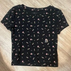 floral baby tee